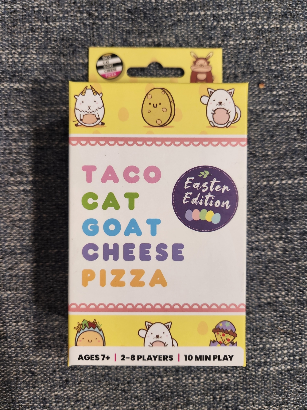 Taco Cat Goat Cheese Pizza - Easter Edition Card Game (Yellow)